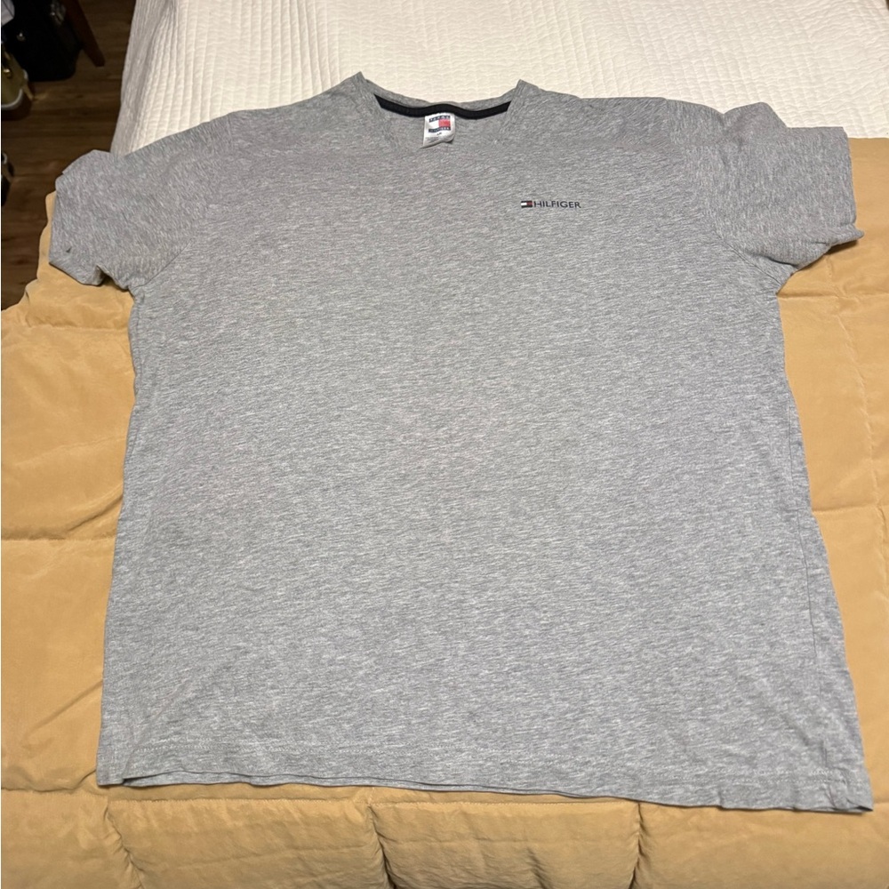 Tommy Hilfiger Heather Gray V-Neck Tee